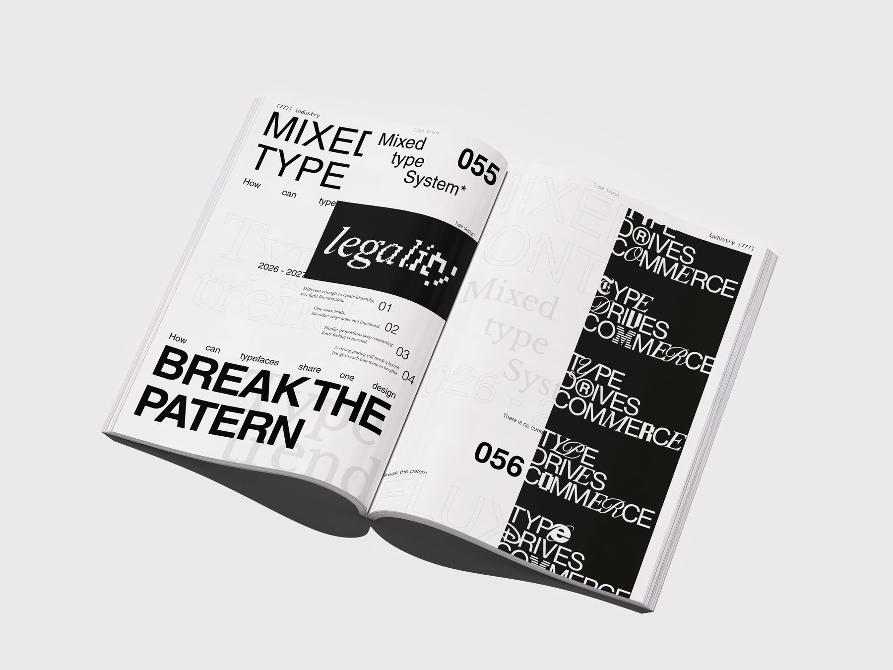 Double page Type Trend : Mixed Type, Break the pattern